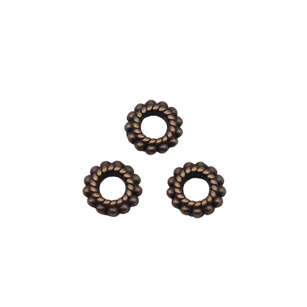 Caps Beaded Edge Spacer Beads Antique Style For DIY Jewelry Projects