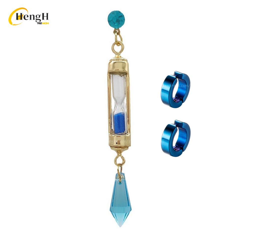 

В наличии Аниме Ванитас Синтетический Унисекс 65см Сине-Черный Косплей Аниме Парик И Серьги Термостойкие Волосы Парики для Хэллоуин Вечеринки