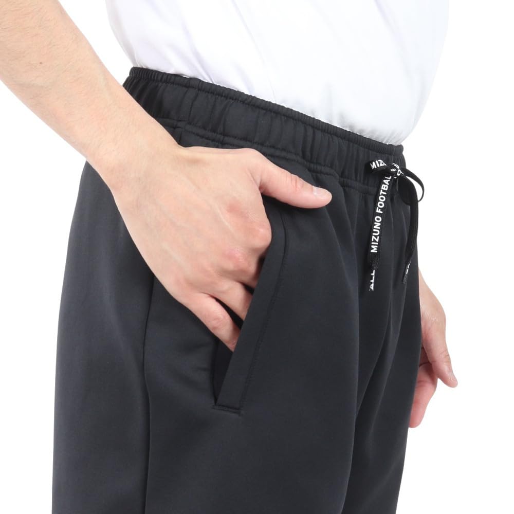 Mizuno Soccer Wear Half OFF THE Slim Black Shorts, Pants, PITCH, Stretch, Silhouette, Unisex, P2MDB066,