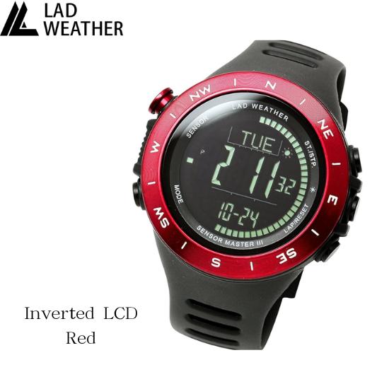 [LAD WEATHER] Digital klokke Termometer Skritteller 100m Vanntett klokke Invertert LCD Utendørs