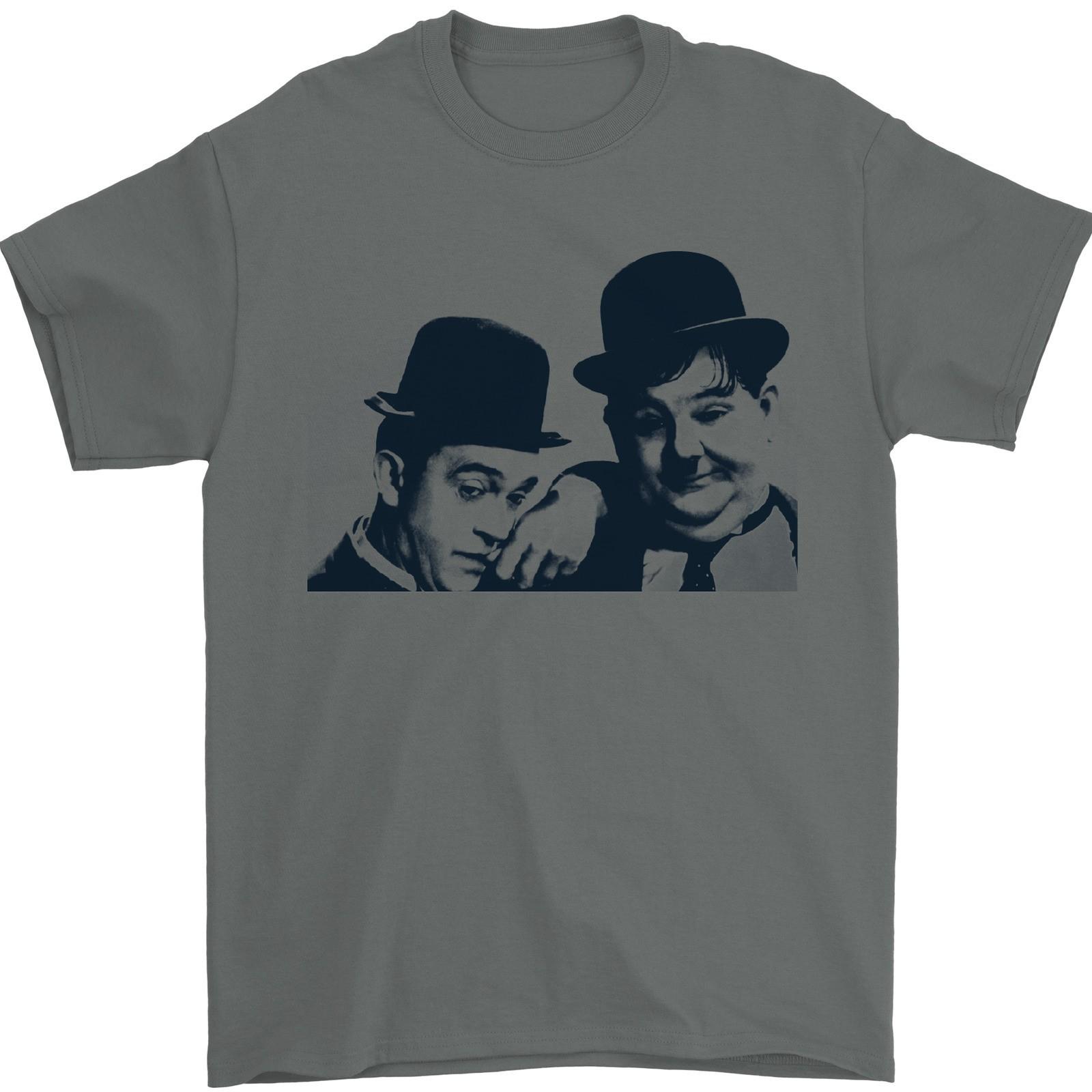 Laurel & Hardy AKA Dick and Doof Mens T-Shirt 100% Cotton S