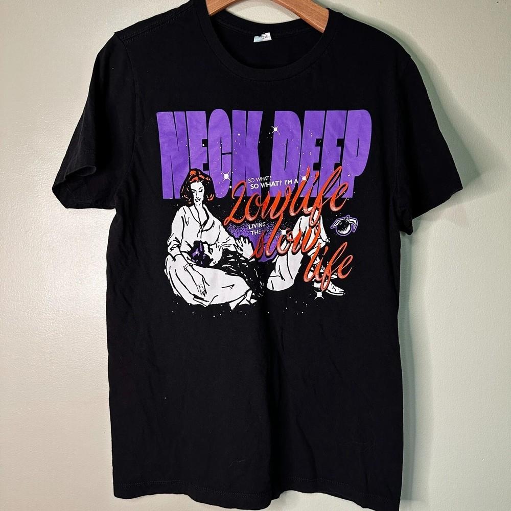 

Neck Deep Band Lowlife Slow Life Black S to 5XL Shirt BB839 Unisex T-Shirt S