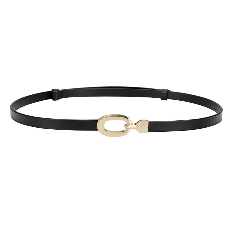 Ladies' Fine Leather Belt, Fashionable and Versatile Cowhide Belt, Women's Decorative Outer Belt, Pants Belt with Dress
