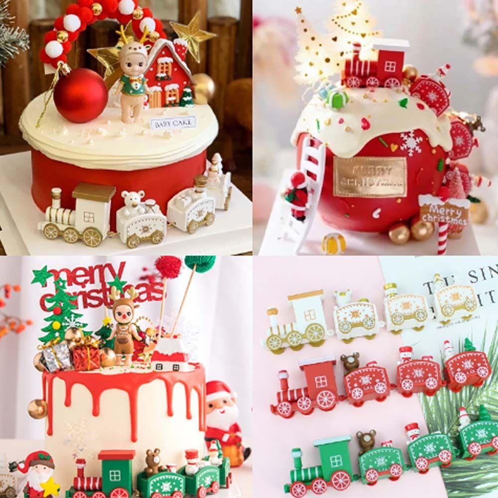 DIY Children's Toys Christmas Decoration Window Ornaments Train Christmas Ornament Home Decoration
