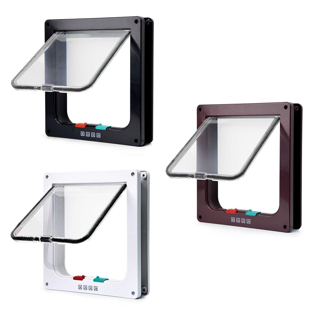 Flap Cats Door Pet Door Controllable Access Way Small Dogs Flap Door Dog Kitten House Security Door for Wall Pet Door