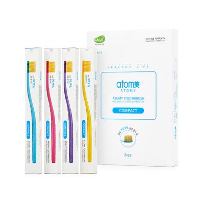 Kompakte Zahnbürste (1 Packung/8 Stück)