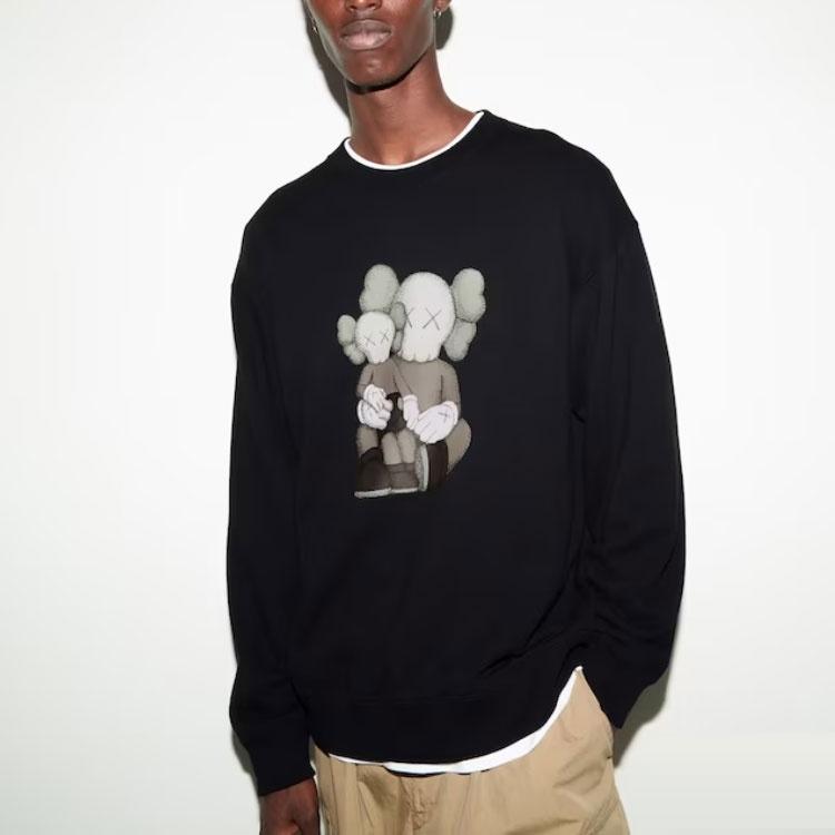 UNIQLO x KAWS SS23 Sweatshirt Unisex Black 467773-09