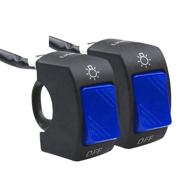 2/1pcs Motorcycle Switch ON OFF Control Buttton Handlebar Mount Headlight Signal Lamp Control Modified Switches Accessories