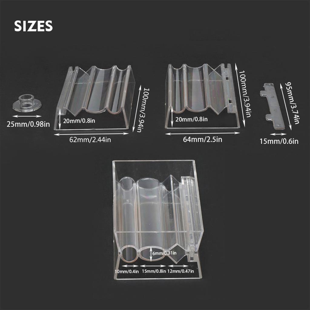 Bead Roller Clear Acrylic Soft Clay Jewelry Making Tool Beads Forming Circular Elliptical Diamond Shaped Rolling Tools