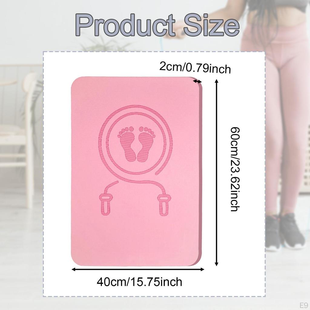 Jump Rope Mat Indoor Slow Jogging Pad Shock Absorption Fitness Blanket Outdoor Non-Slip