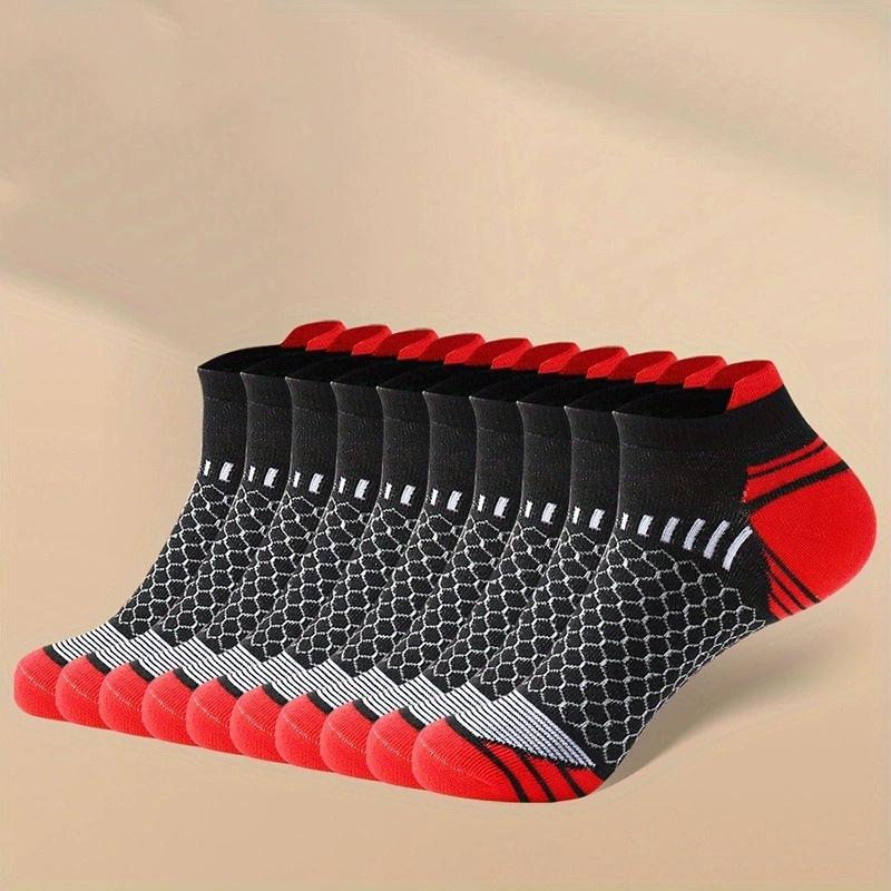 Men's Summer Outdoor Running Sports Breathable Colourer Short Tube Socks