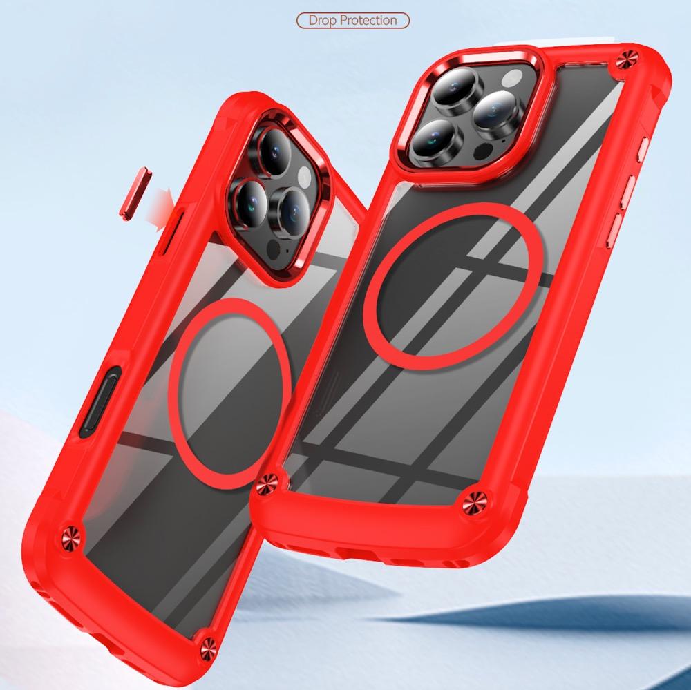 Heavy Armor Duty Air Bag Magnetic Case for For Iphone 17 Air 16 15 14 Plus 13 12 11 Pro Max Wireless Charge Shockproof Bumper Cover