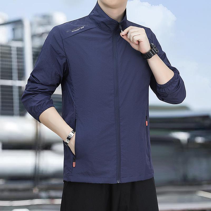 Men's Ice Silk Quick-Dry Lightweight Sun Protection Top - Summer Breathable Thin Outdoor Outerwear