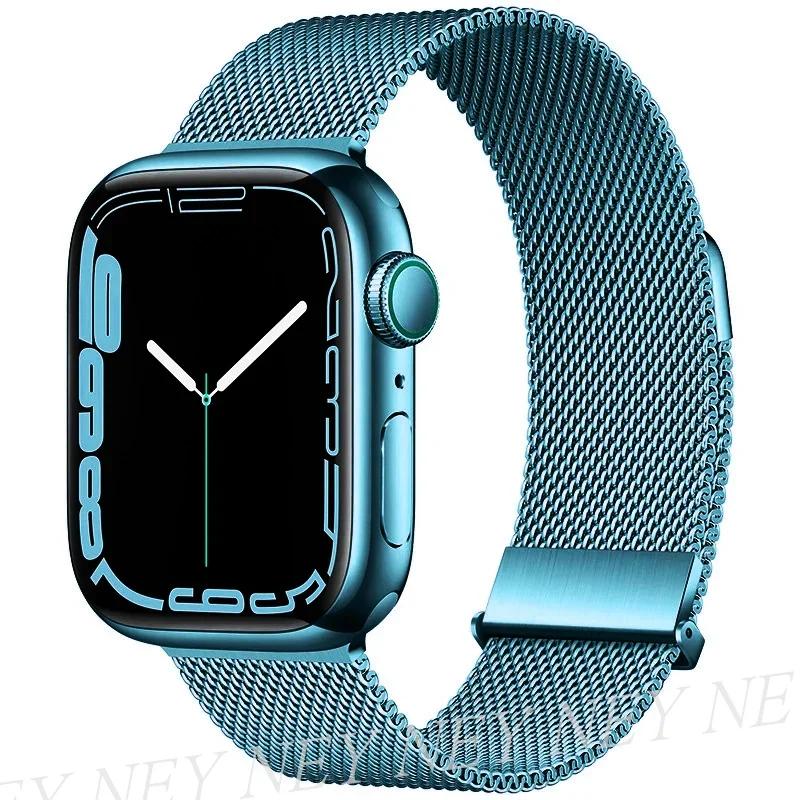 Milanese Loop for apple watch band 44mm 40mm 45mm 41mm 42-38-44 mm strap ultra 2 49mm metal bands iwatch series 9 8 7 6 SE 5 4 3