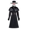 Costume da Cosplay Dottore della Peste, Outfit Oscuro da Dungeon di Halloween con Becco d'Uccello per Uomo