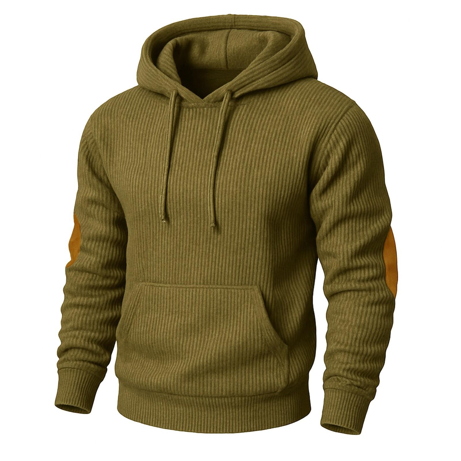 

Весна и осень Мужской уличный повседневный свитер с длинными рукавами и воротником-стойкой, худи, топы S зелёный