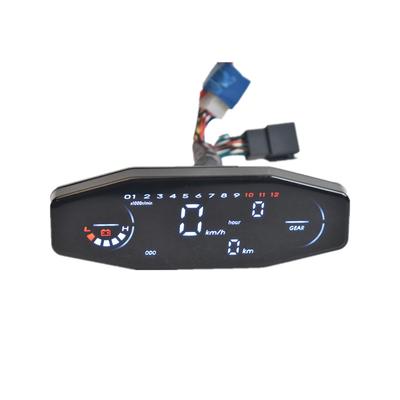 Motorcycle Full Screen LCD Instrument Panel, Tachometer, Oil Gauge Meters Instrument Cluster Turn Signal Light Indicator