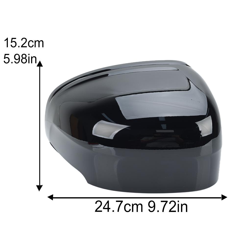 Rearview Mirror Cover Shell Cap For VOLVO XC60 2018     Glossy Black Side Mirror Cover Shell Cap Car Accessories