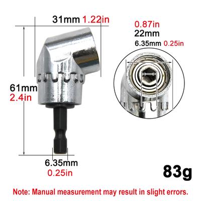 Bending Screwdriver Joint Black Hexagonal Handle Conversion Connect Rod 1/2 Square Head 3/8 Sleeve 1/4 Electric Tool Accessorie