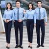Unisex Striped Anti-Wrinkle Business Casual Shirt