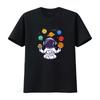 Astronaut Planets T Shirt Space Astronomy Lovers Spaceunisex Boys Kids Vintage Washed Streetwear Top For Everyday Wear Homme