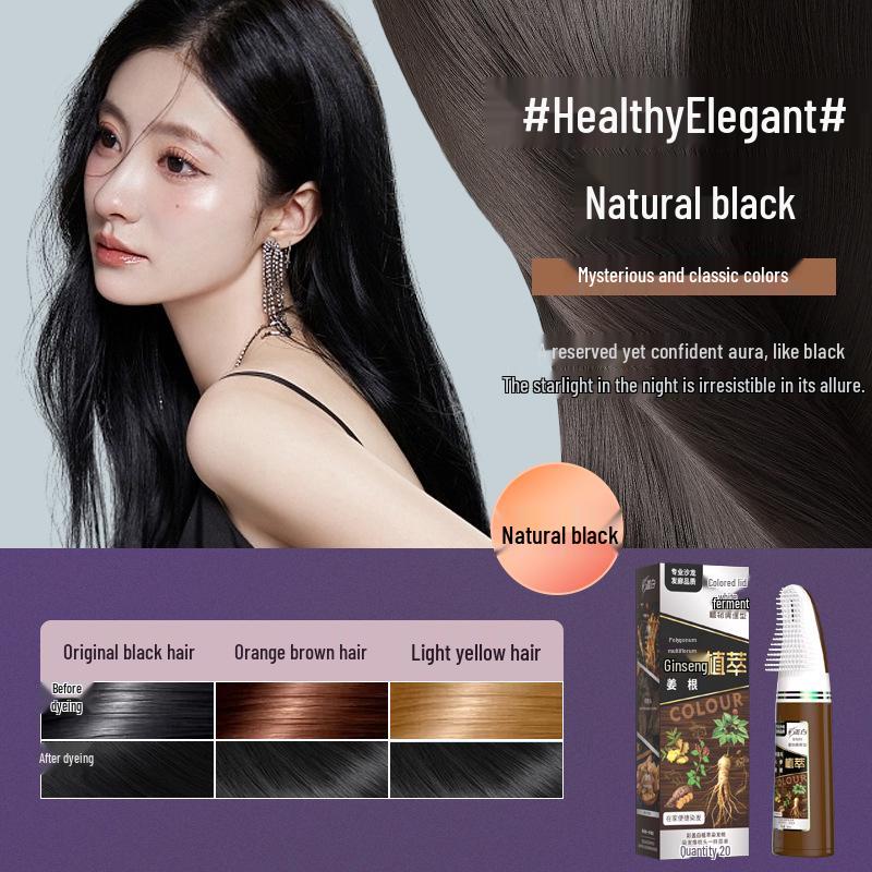 Plant-Based Hair Dye Cream: Gentle, DIY White One-Comb Colorant 200ml