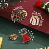 Exquisite Alloy Snowflake Reindeer Christmas Hat Brooch