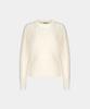Noiseu W Sheer Wool Mohair Cable Sweater - White