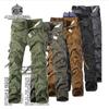 Herren Casual Multi-Pocket Washed Arbeitshose, Übergröße, Outdoor-Stil, Europäisches und Amerikanisches Design