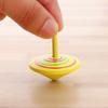 Funny Multi-color Children Kid Gift Rotate Wooden Hand Spinning Toy Spinning Top