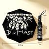 Rammstein Music 8 Ribs 3Fold Black Glue Uv Protection Umbrella Sun Protection Rainproof Compact Folding Umbrella For Travel Daily Use C923753