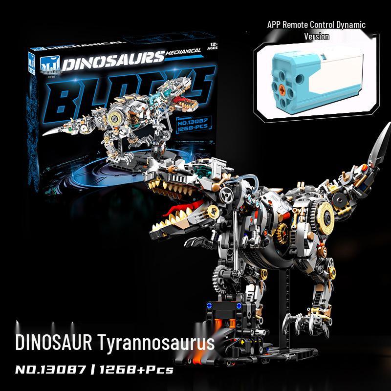 MeiJi 13059 Tier-Modellbausteine: Mechanisches Wal, Hai, Dinosaurier, Papagei, Gottesanbeterin Steckbausatz Spielzeug