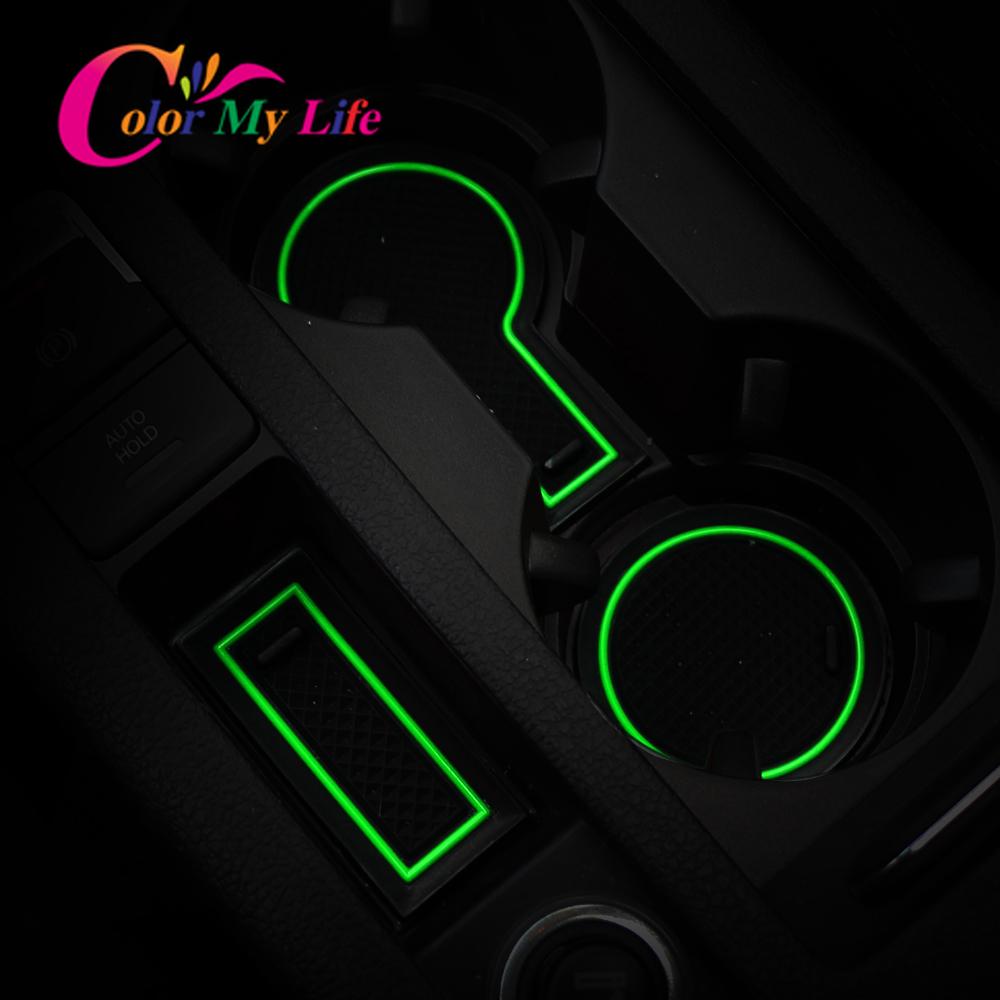 Anti-Slip Car Door Groove Mat for Volkswagen VW Golf 7 7.5 MK7 MK7.5 2013 - 2019 Silicon Gate Slot Pad Cup Mats