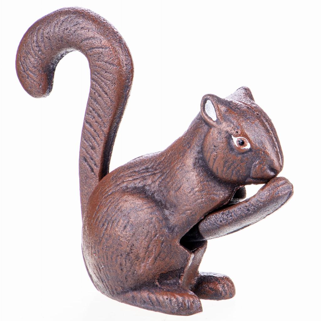 Squirrel nutcracker bronze cast iron