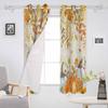 Thanksgiving Eukalyptusblätter Herbst Kürbis Verdunkelungsvorhänge für Wohnzimmer Schlafzimmer Fensterdekoration Jalousien Vorhänge