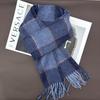 Unisex British Plaid Wool Scarf - Warm, Versatile Snood for Autumn/Winter