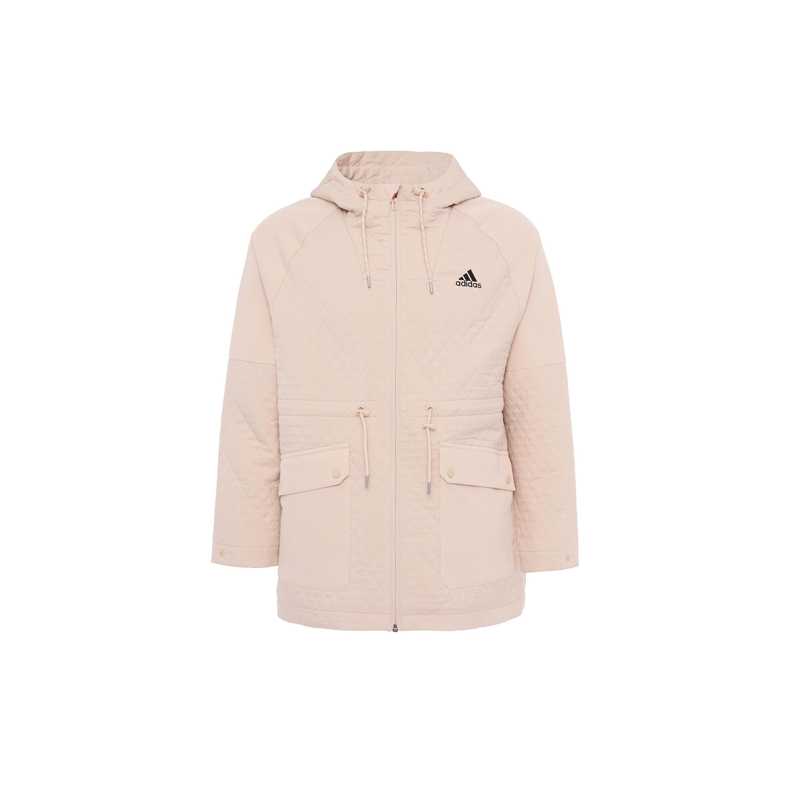 (WMNS) adidas Logo Hooded Jacket Red Pink Women s H07386 XL