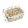 1pc Wheat Straw Lunch Box Healthy BPA Free Bento Boxes Microwave Dinnerware Food Storage Container Lunch Box for Kids