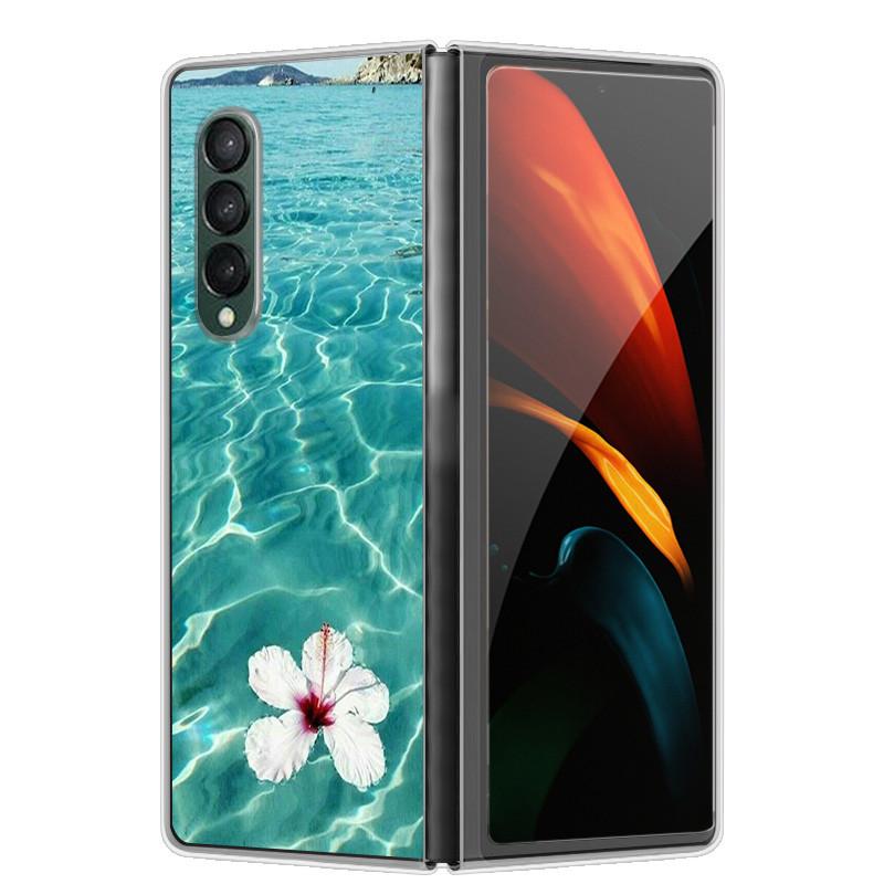 Etui na Samsunga Z Fold 5 Słodkie Modne Twarde Przezroczyste Etui na Telefon dla Samsunga Galaxy Z Fold5 5G ZFold 4 6 5G Powłoka Ochronna ZFold6