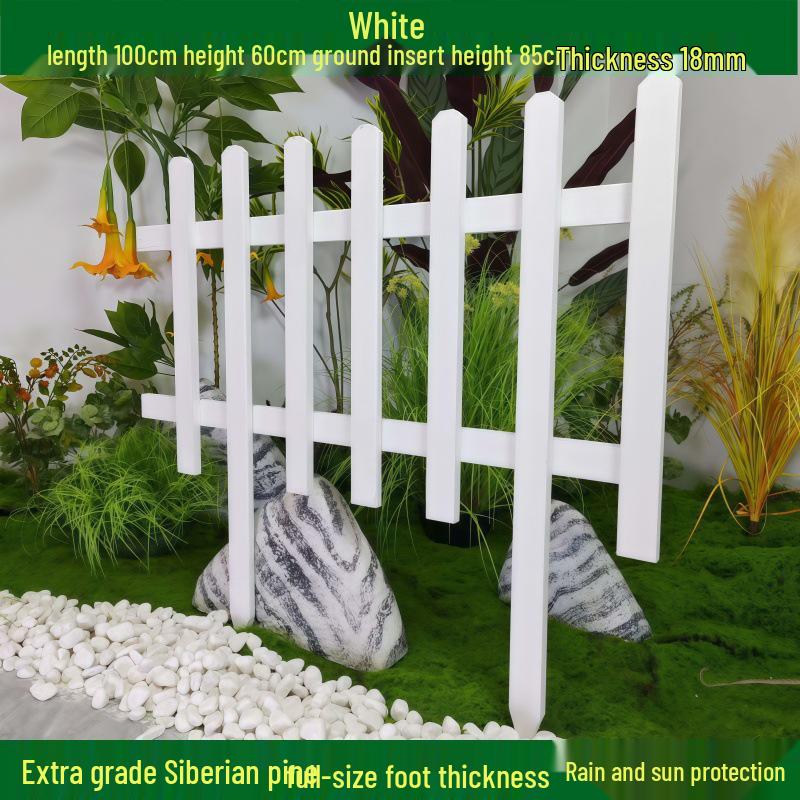 Outdoor Garden Decorative Wooden Picket Fence for Yard and Flower Beds