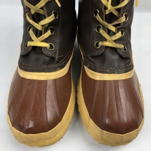 Sorel Vintage Canada Made Snow Boots with Liner Dark Brown Size 5/22.0cm(USED)