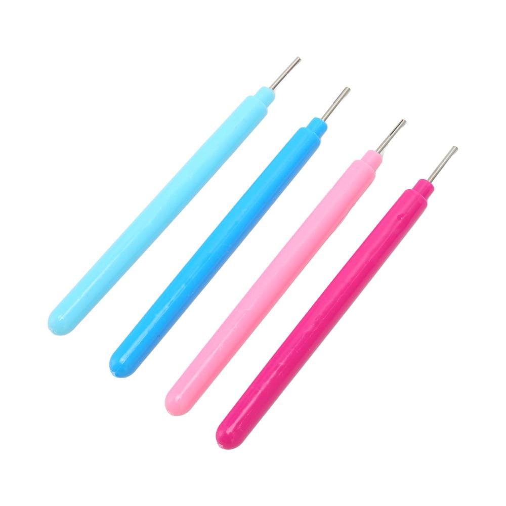 24pcs 4 Colors Assorted Paper Quilling Tools Quilling Slotted Tool Handmade Craft Projec