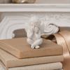 Little Angel Statue, Small Cherub Angle Sculpture, 3D Printed Holding Face Angel Figurine for Shelf, Home, Office Desk, Car Decor,