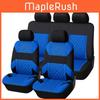 Set Coprisedili Auto Poliestere Universale Tutte le Stagioni Con Texture a Rete Incrociata Per Veicoli Familiari
