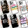 Wife Mom Boss Phone Case For iPhone 17 Air 16 Pro Max 15 14 Plus 12 13 Soft Bumper Shell Cover Coque