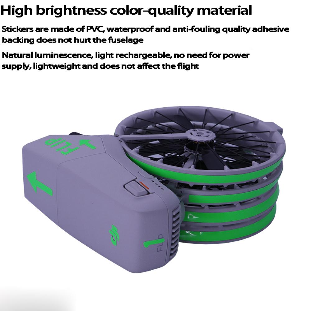 For DJI Flip Drone Luminous Stickers Decoration Decals Skin Anti-Scratch Protective Film Night Safety Cool Flight Accessories