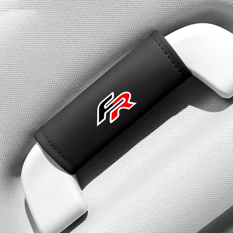 kncr9 Car Roof Armrest Pull Cover Handle Gloves Protector For Seat FR Leon 5F Mk3 Ibiza 6J Tarraco Ateca Alhambra Interior Accessories