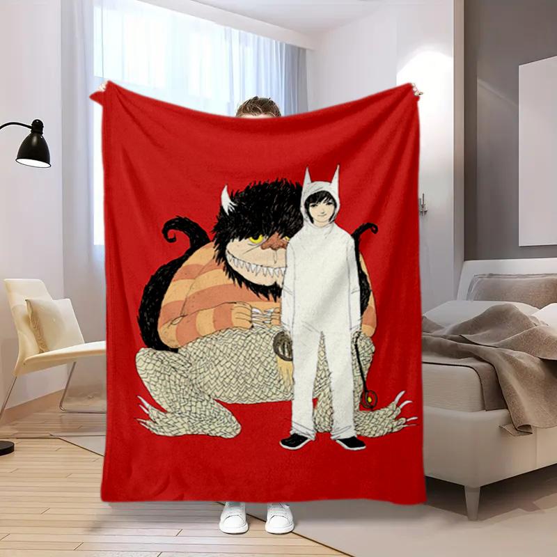 Where Wild Things Blanket Suitable All Seasons Soft Comfortable Sofa Office Home Blanket Holiday Birthday Gift Blanket Soft And Comfortable Blanket