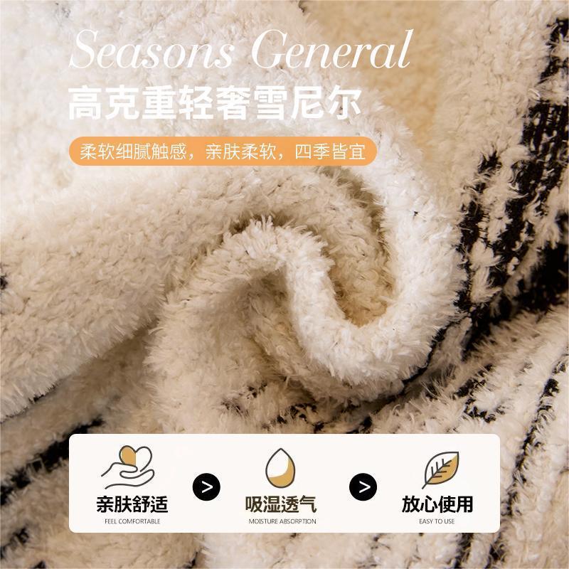 Chenille Spezielles Formsofa Kissen Ist Universell In Allen Jahreszeiten Neu Rutschfestes Drei-Personen Sofa Sitzkissen Leichter Luxusbezug