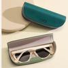 Pu Leather Glasses Case Handmade Myopia Glasses Box Sunglasses Holder Portable Glasses Box For Daily Carry